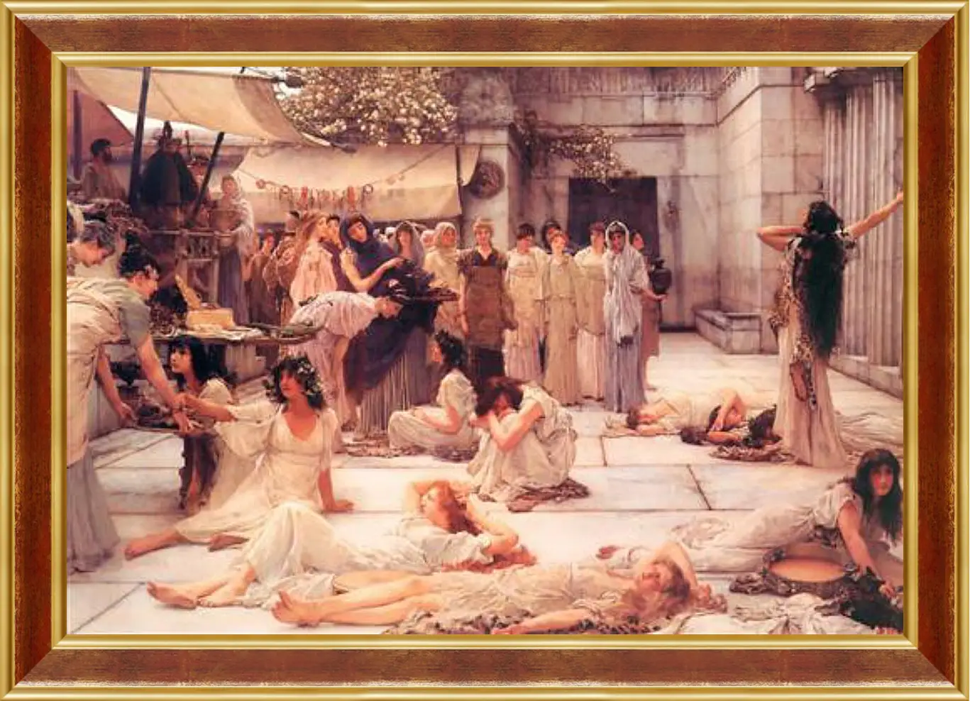 Картина в раме - The Women of Amphissa. Лоуренс Альма-Тадема