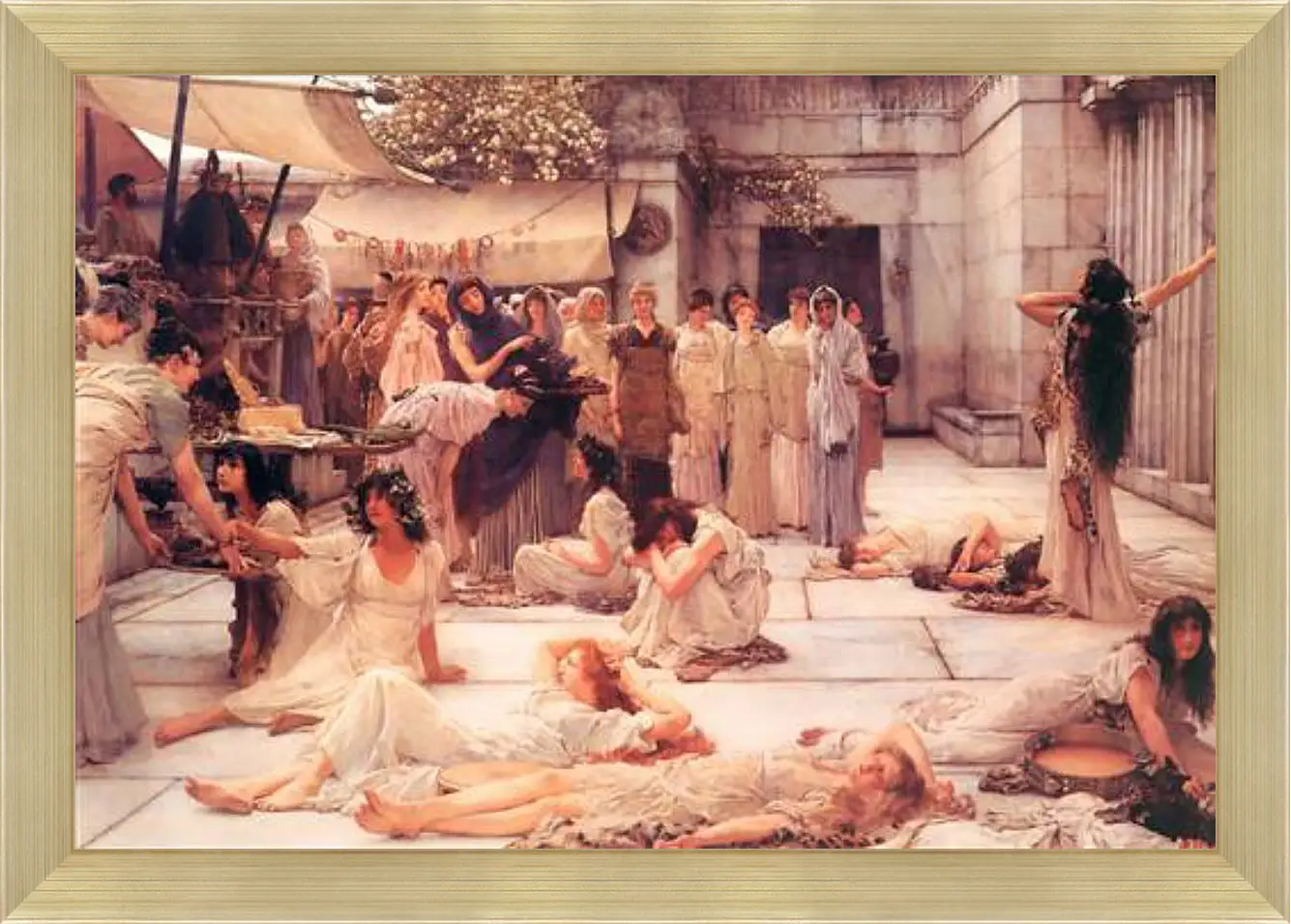 Картина в раме - The Women of Amphissa. Лоуренс Альма-Тадема