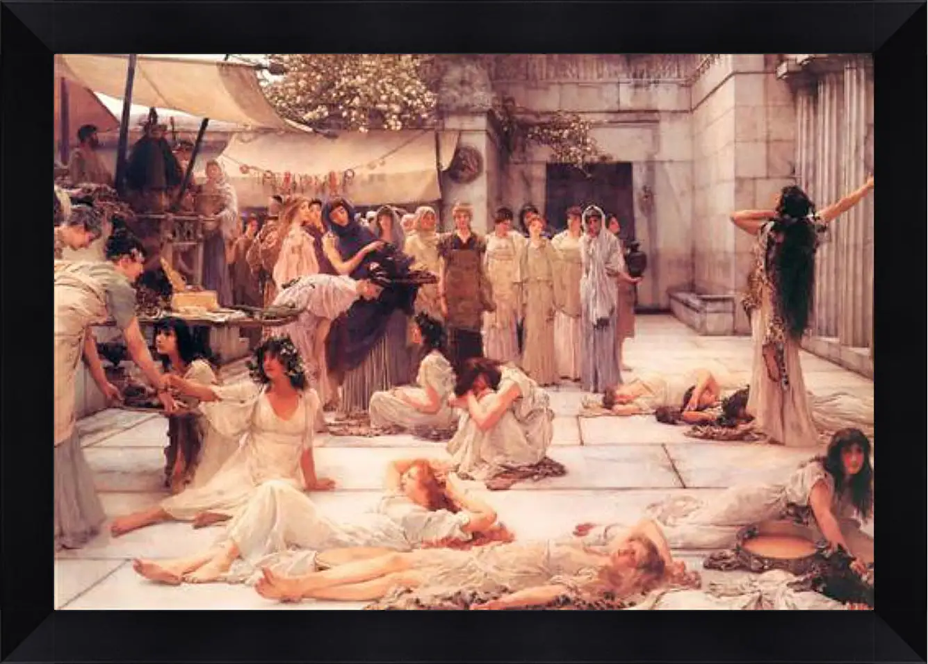 Картина в раме - The Women of Amphissa. Лоуренс Альма-Тадема