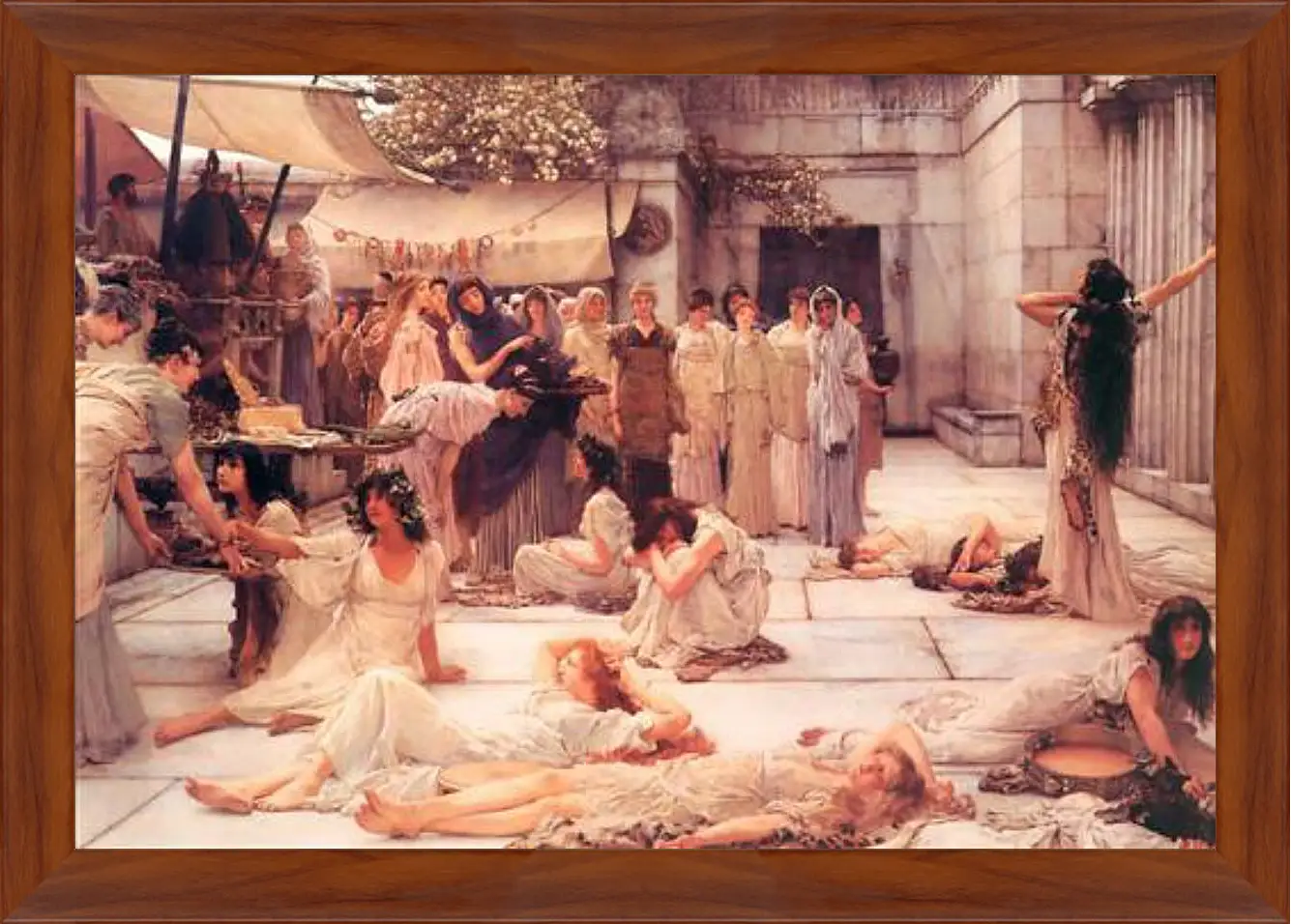 Картина в раме - The Women of Amphissa. Лоуренс Альма-Тадема