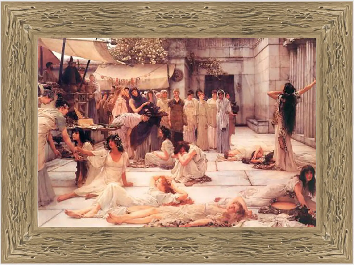 Картина в раме - The Women of Amphissa. Лоуренс Альма-Тадема
