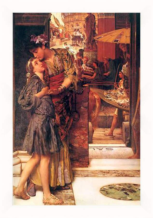 Картина в раме - The Parting Kiss. Лоуренс Альма-Тадема