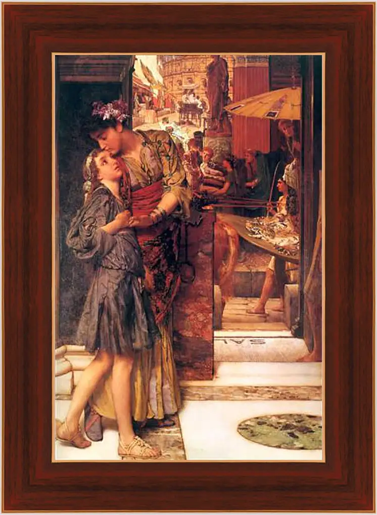 Картина в раме - The Parting Kiss. Лоуренс Альма-Тадема