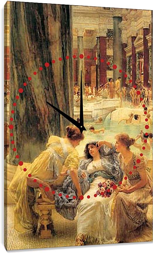 Часы картина - The Baths of Caracalla. Лоуренс Альма-Тадема