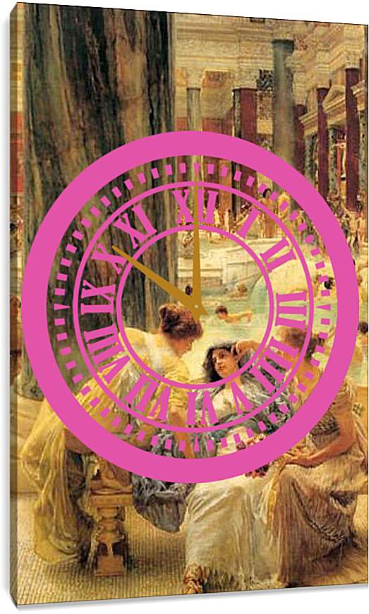 Часы картина - The Baths of Caracalla. Лоуренс Альма-Тадема