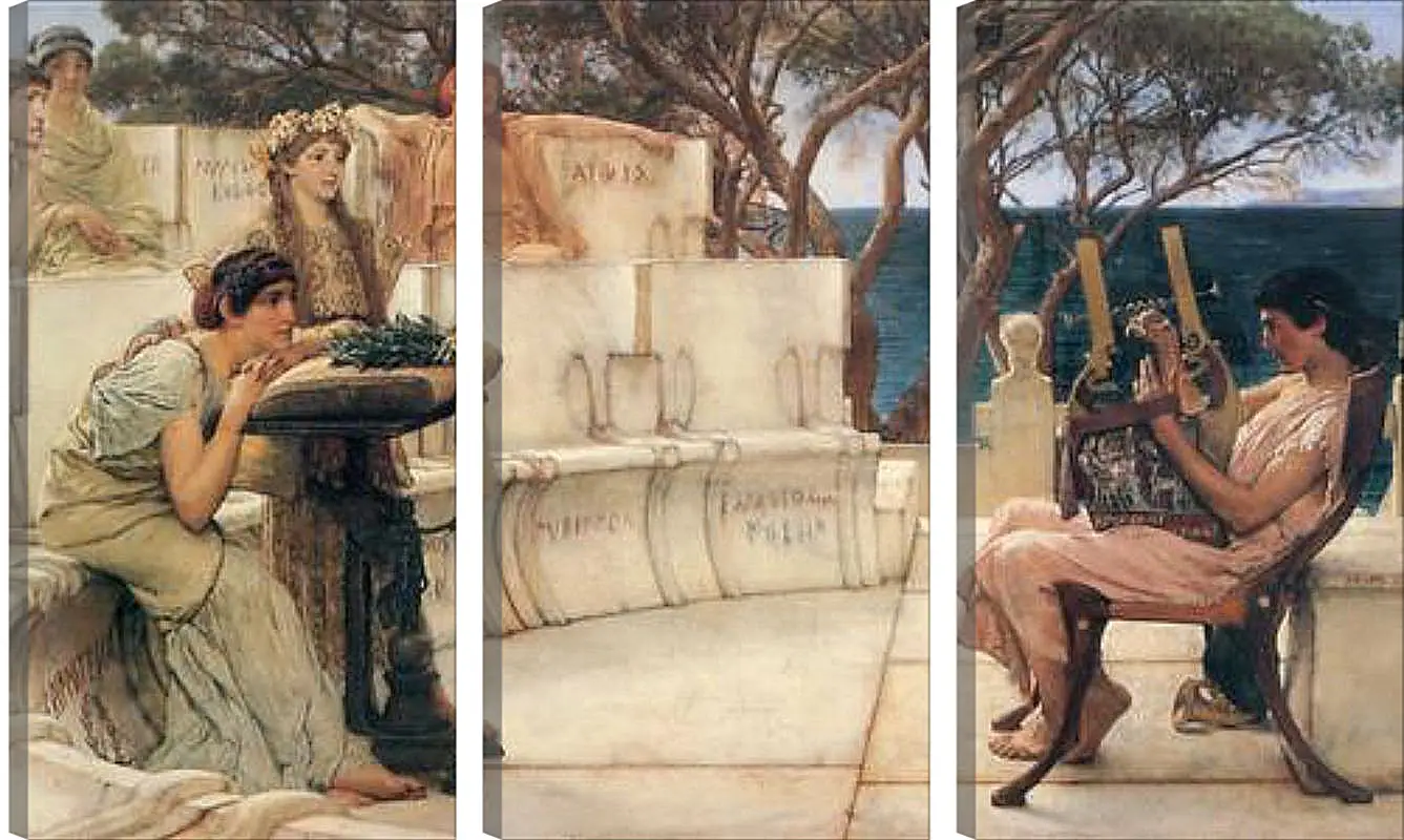 Модульная картина - Sappho and Alcaeus. Лоуренс Альма-Тадема