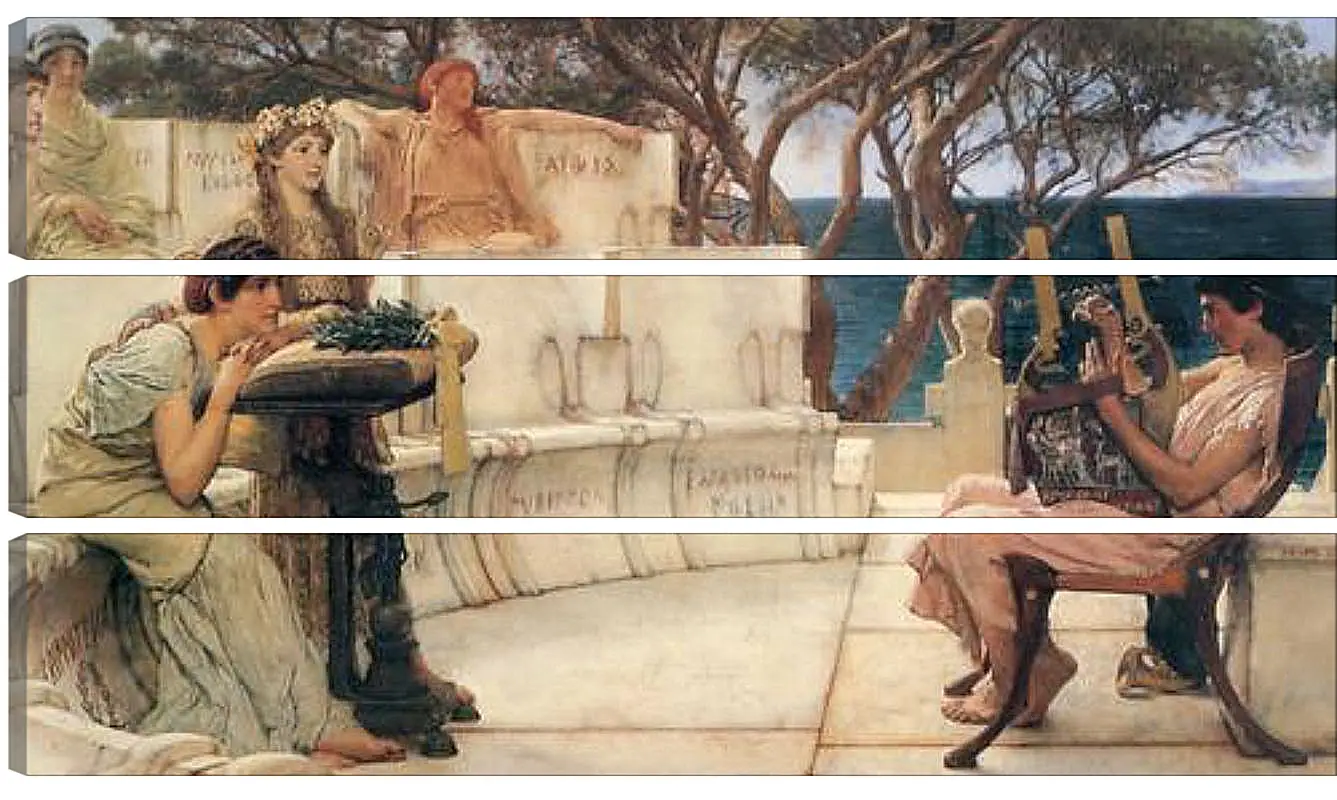 Модульная картина - Sappho and Alcaeus. Лоуренс Альма-Тадема