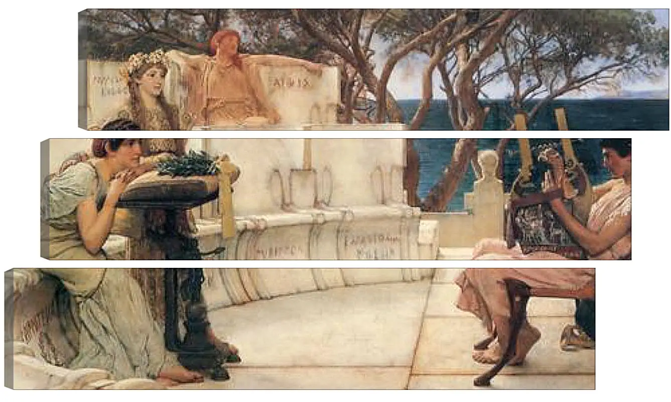 Модульная картина - Sappho and Alcaeus. Лоуренс Альма-Тадема