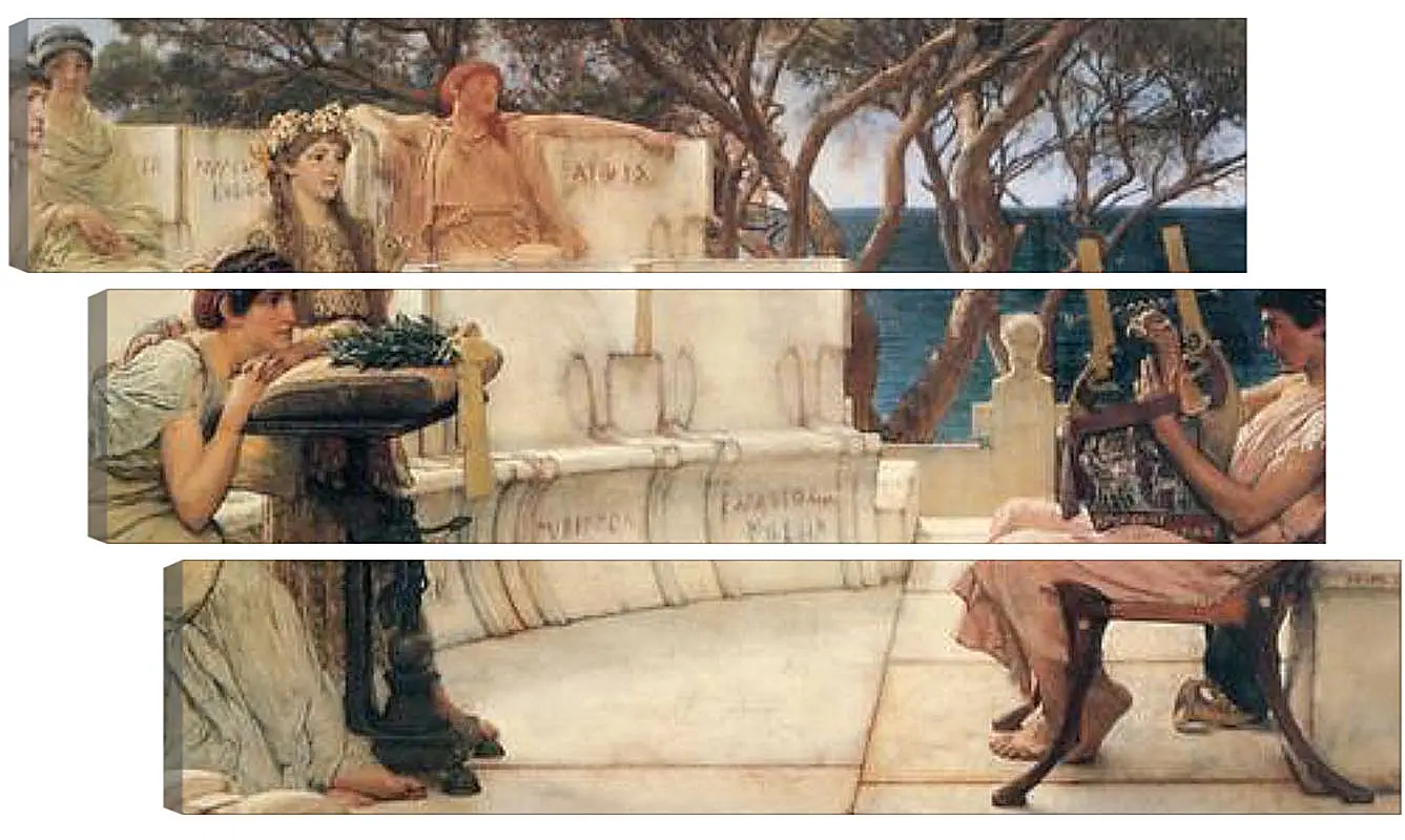 Модульная картина - Sappho and Alcaeus. Лоуренс Альма-Тадема