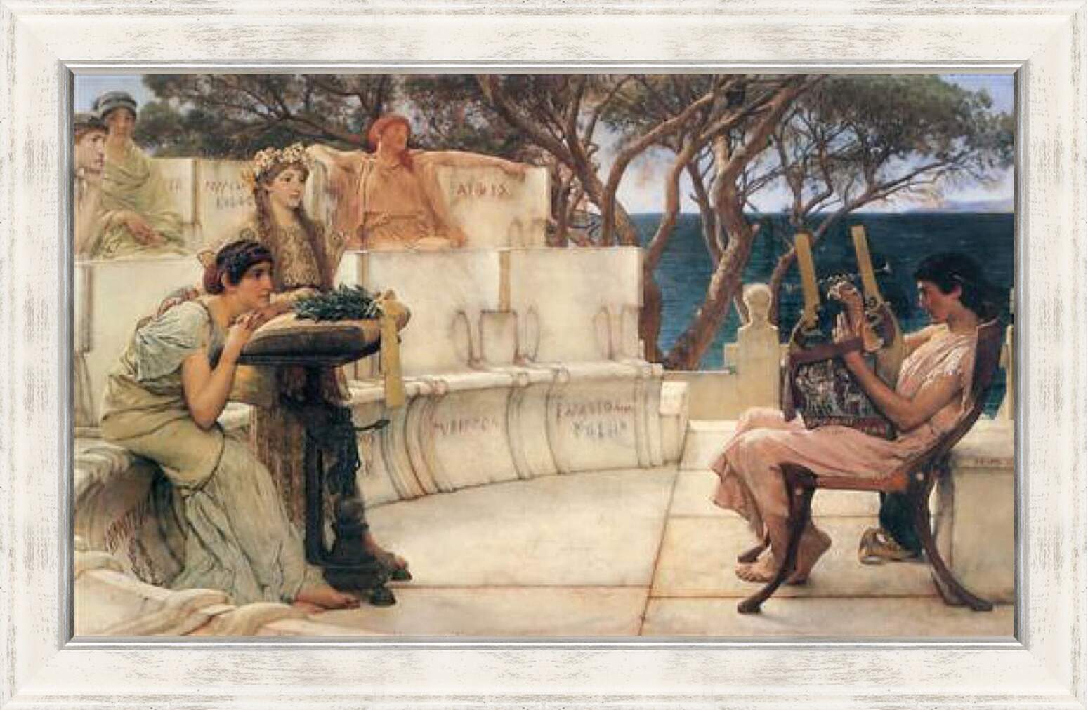 Картина в раме - Sappho and Alcaeus. Лоуренс Альма-Тадема