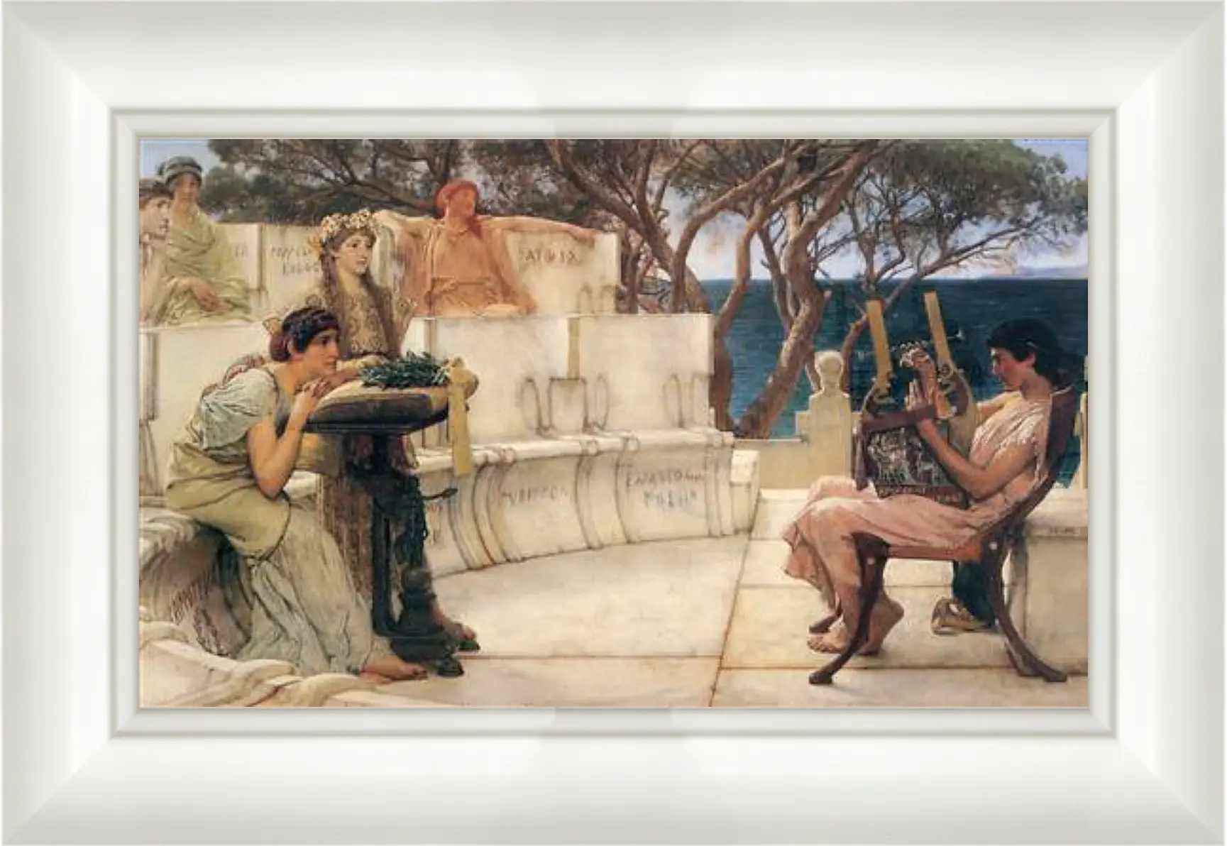 Картина в раме - Sappho and Alcaeus. Лоуренс Альма-Тадема