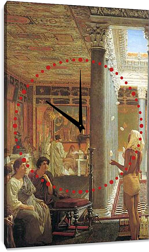 Часы картина - Egyptian Juggler. Лоуренс Альма-Тадема