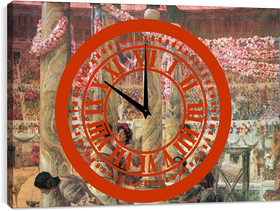 Часы картина - Caracalla and Geta. Лоуренс Альма-Тадема