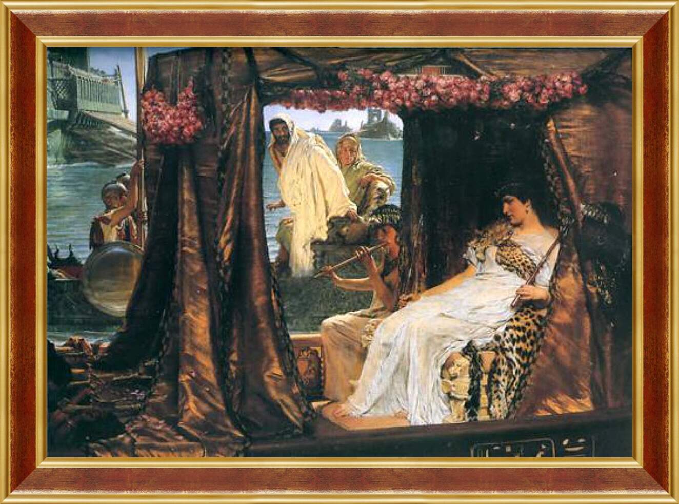 Картина в раме - Antony and Cleopatra. Лоуренс Альма-Тадема