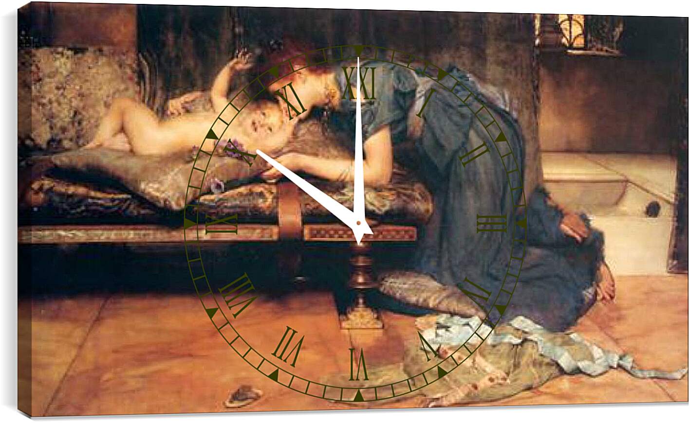 Часы картина - An Earthly Paradise. Лоуренс Альма-Тадема