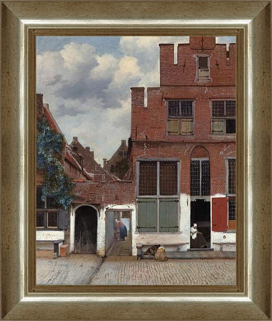 Картина в раме - Die kleine Strasse. Ян (Йоханнес) Вермеер