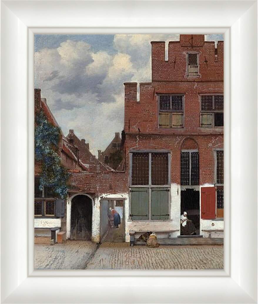 Картина в раме - Die kleine Strasse. Ян (Йоханнес) Вермеер