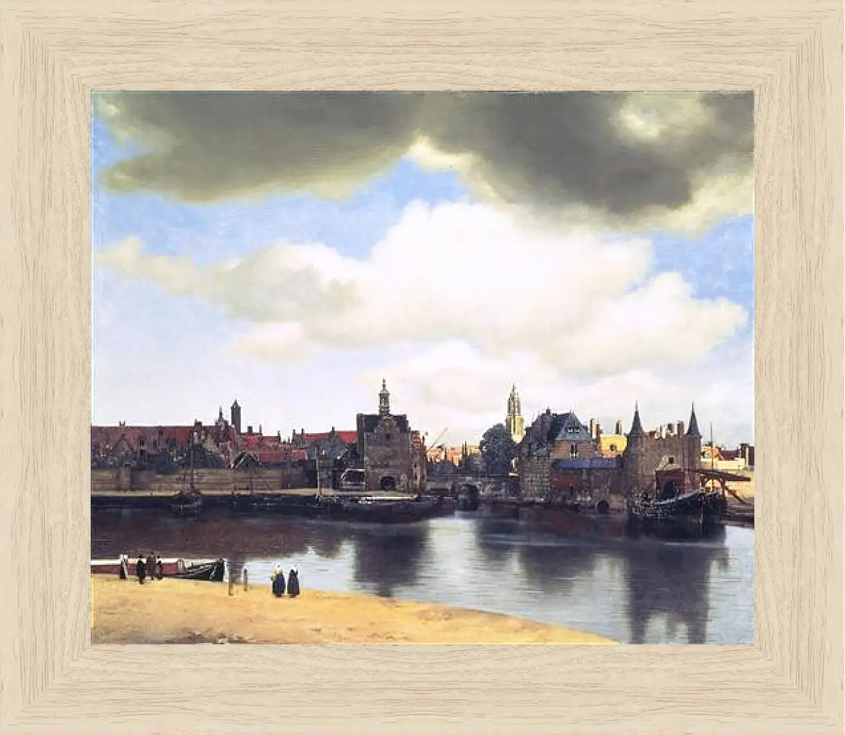 Картина в раме - Ansicht von Delft. Ян (Йоханнес) Вермеер