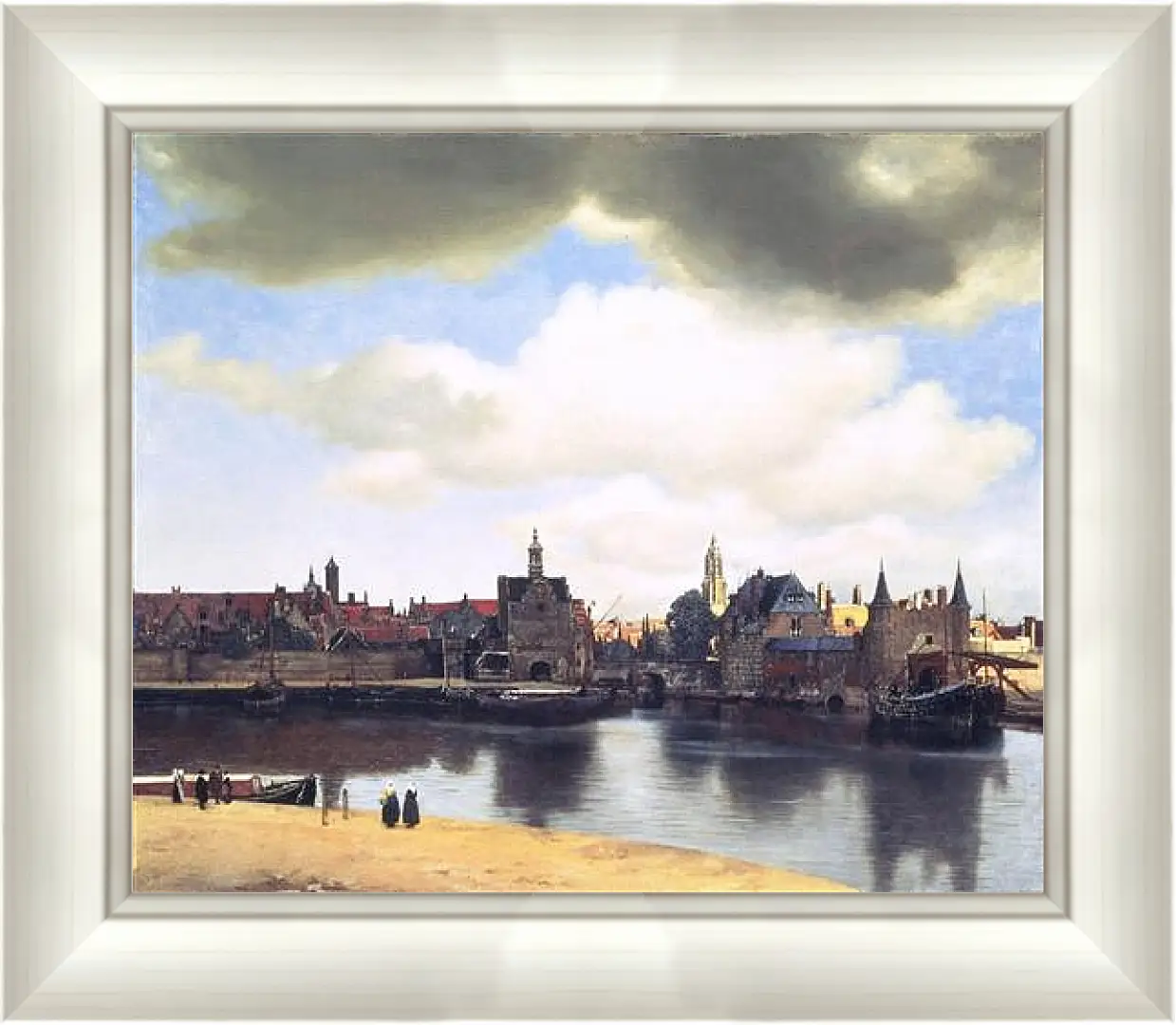 Картина в раме - Ansicht von Delft. Ян (Йоханнес) Вермеер