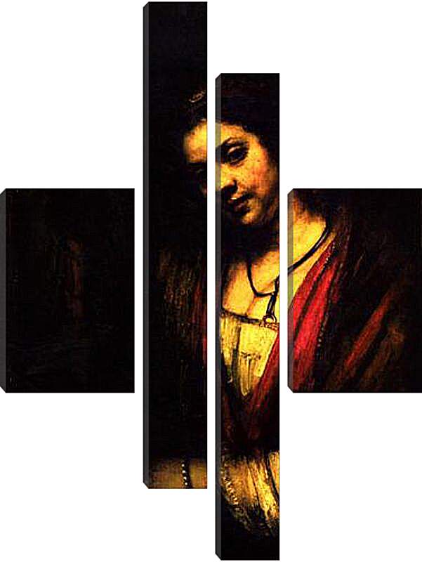 Модульная картина - Woman in a doorway. Рембрандт