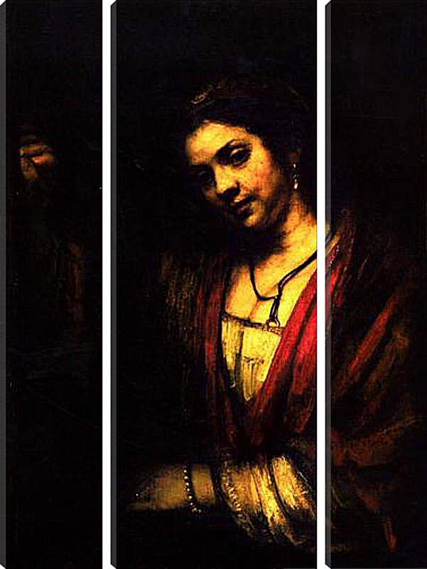 Модульная картина - Woman in a doorway. Рембрандт