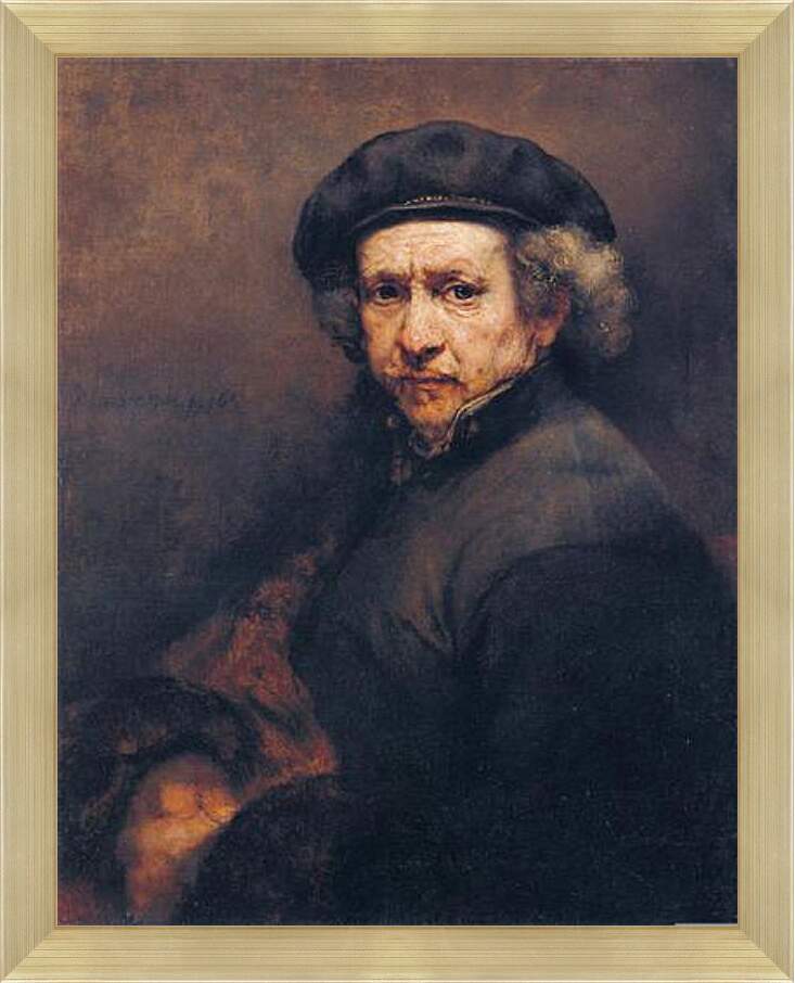 Картина в раме - Selbstportrait. Рембрандт
