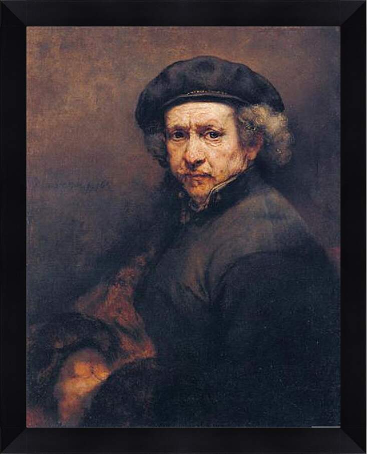 Картина в раме - Selbstportrait. Рембрандт