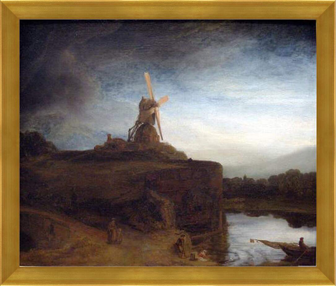 Картина в раме - Die Muehle. Рембрандт