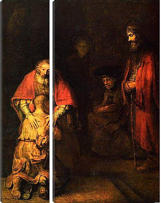 Модульная картина - Возвращение блудного сына Die Heimkehr des verlorenen Sohnes. Рембрандт