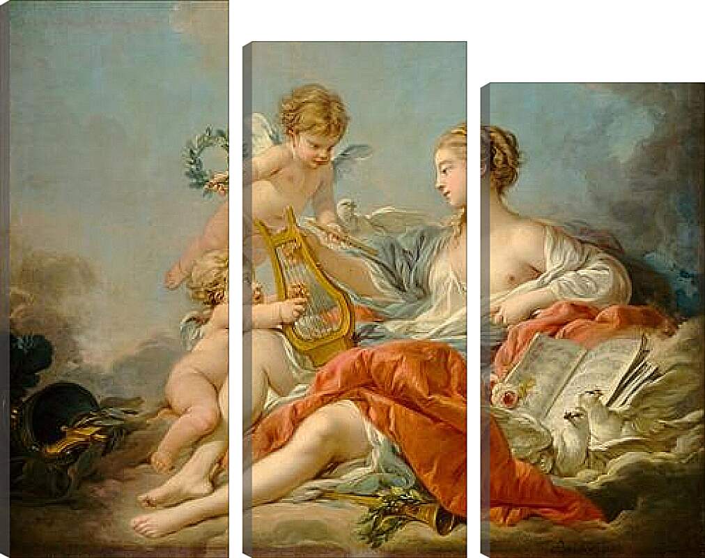 Модульная картина - Allegory of Music. Франсуа Буше