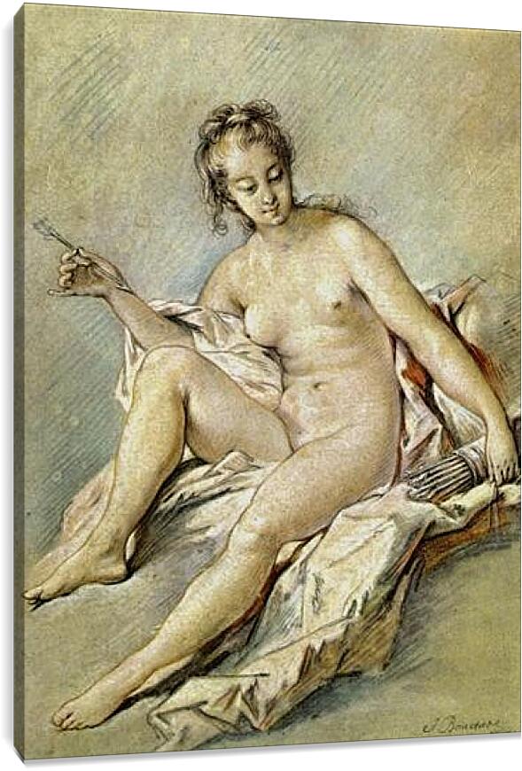 Постер и плакат - Venus with Arrow. Франсуа Буше