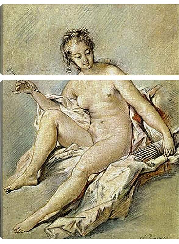 Модульная картина - Venus with Arrow. Франсуа Буше