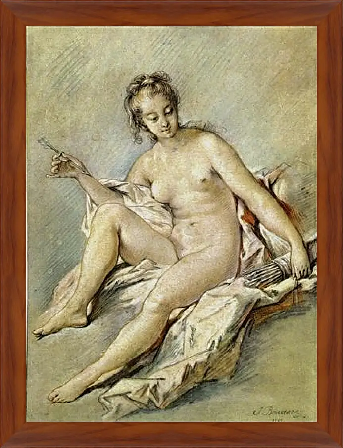 Картина в раме - Venus with Arrow. Франсуа Буше