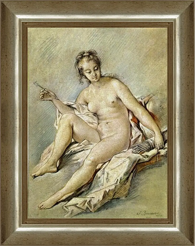 Картина в раме - Venus with Arrow. Франсуа Буше