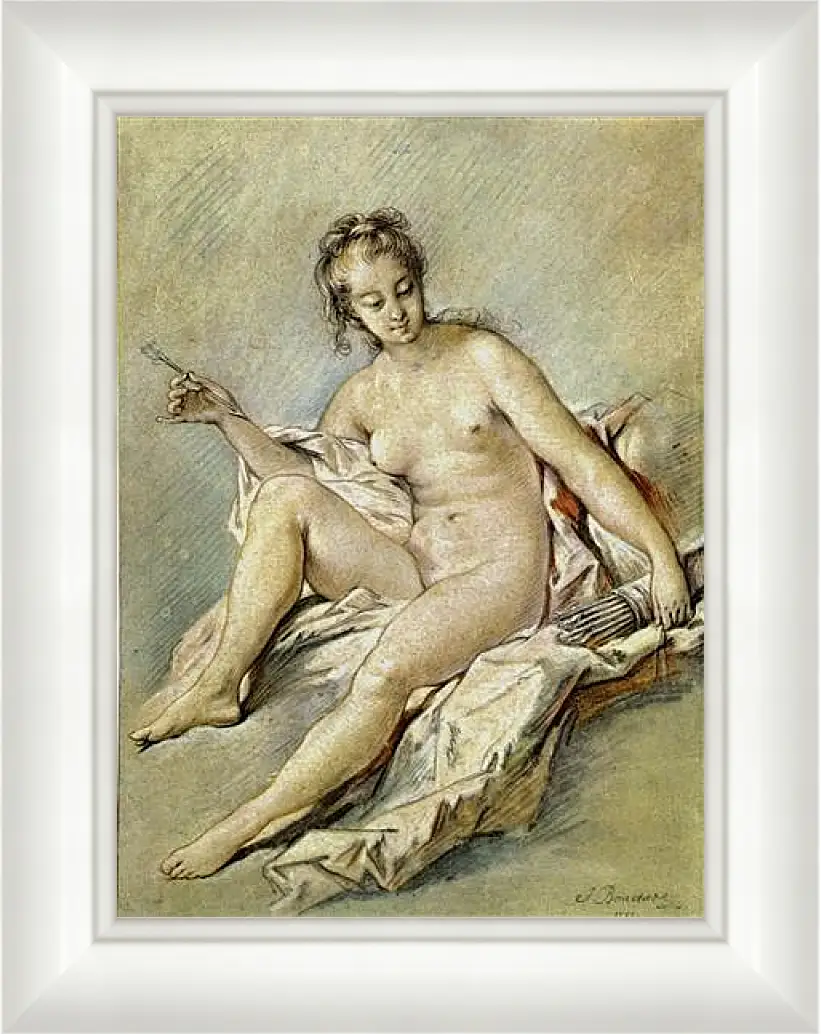 Картина в раме - Venus with Arrow. Франсуа Буше