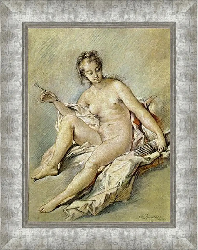 Картина в раме - Venus with Arrow. Франсуа Буше