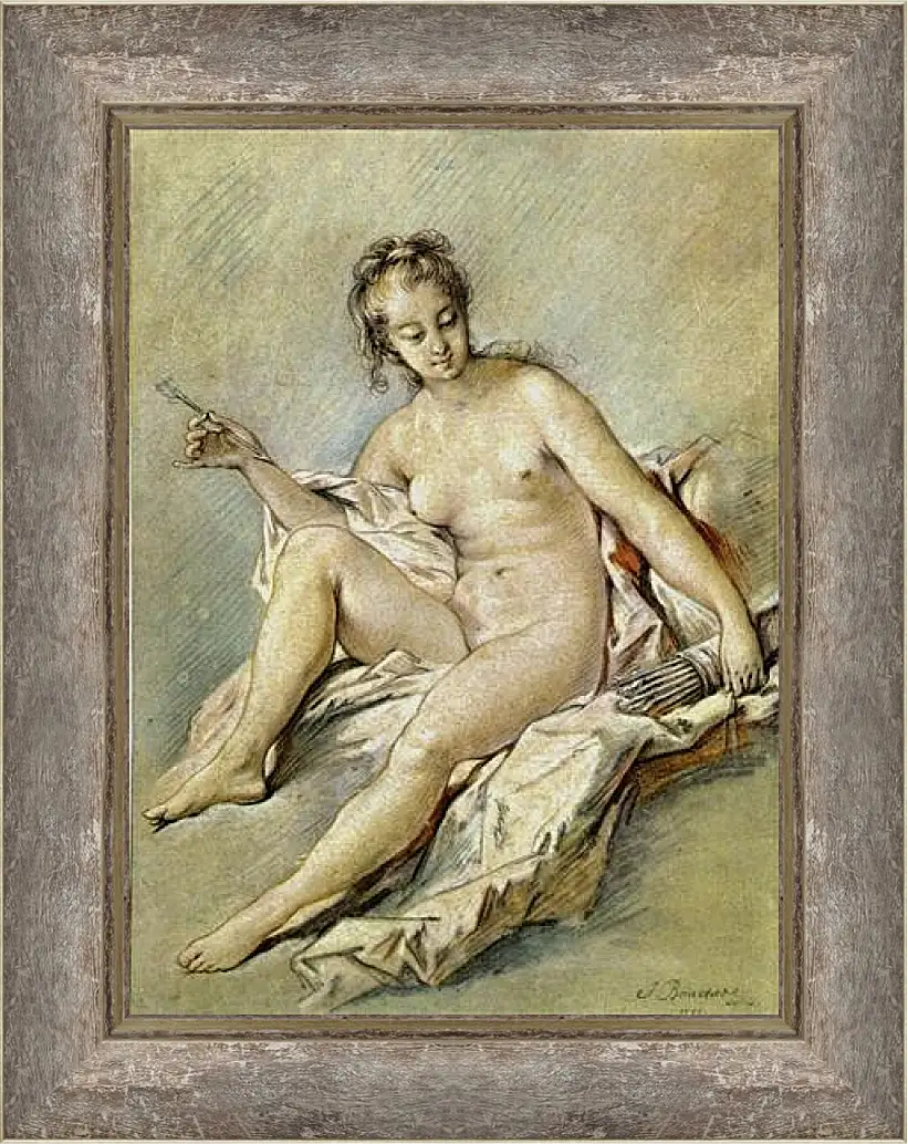 Картина в раме - Venus with Arrow. Франсуа Буше