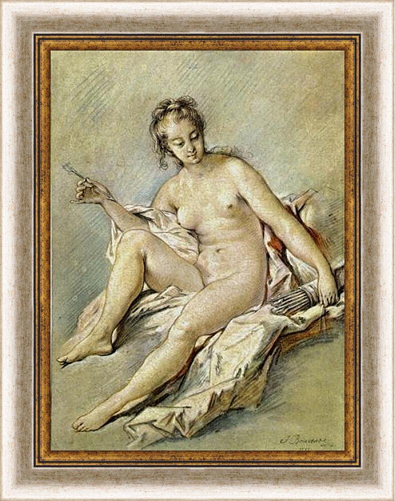 Картина в раме - Venus with Arrow. Франсуа Буше
