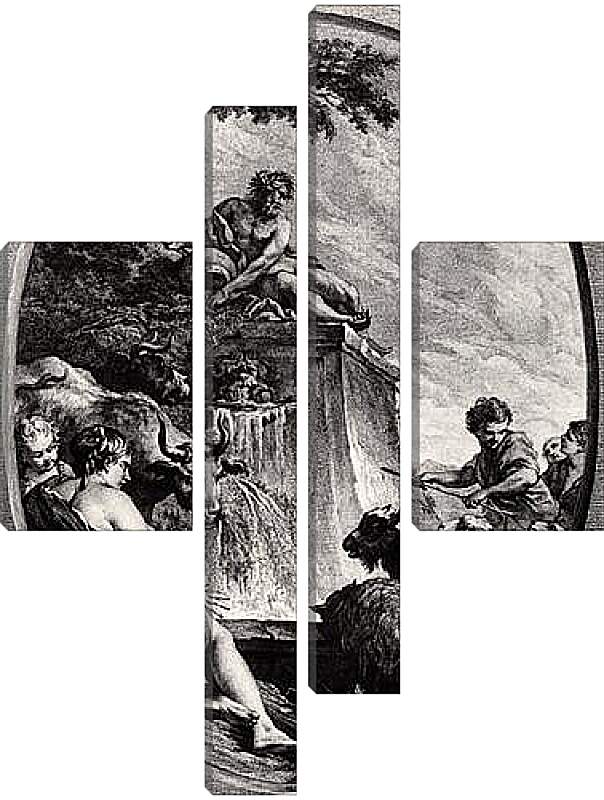 Модульная картина - Shepherds at a Fountain. Франсуа Буше