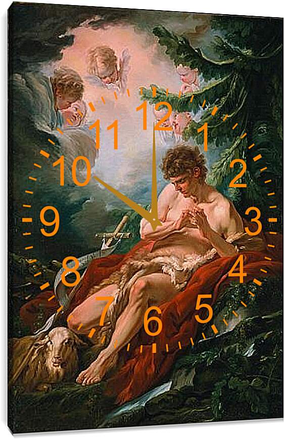Часы картина - Saint John the Baptist. Франсуа Буше