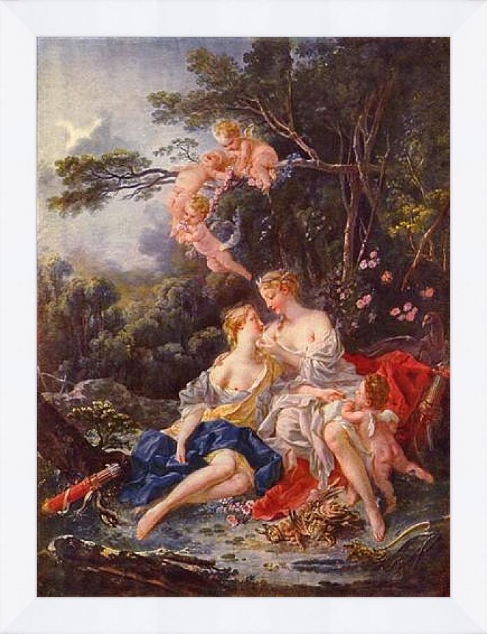 Картина в раме - Jupiter and Callisto. Франсуа Буше