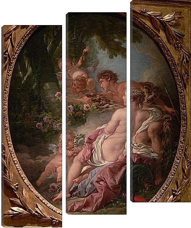 Модульная картина - Angelica and Medoro. Франсуа Буше