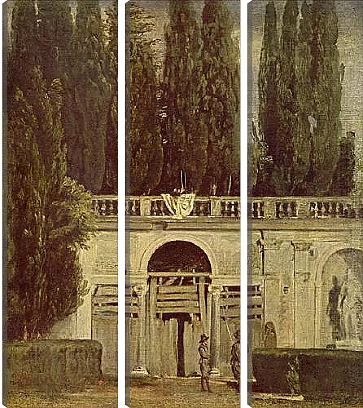 Модульная картина - Villa Medici, Grotto-Loggia Facade. Диего Веласкес