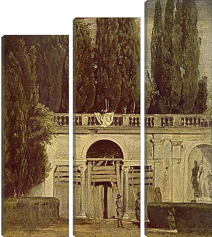 Модульная картина - Villa Medici, Grotto-Loggia Facade. Диего Веласкес
