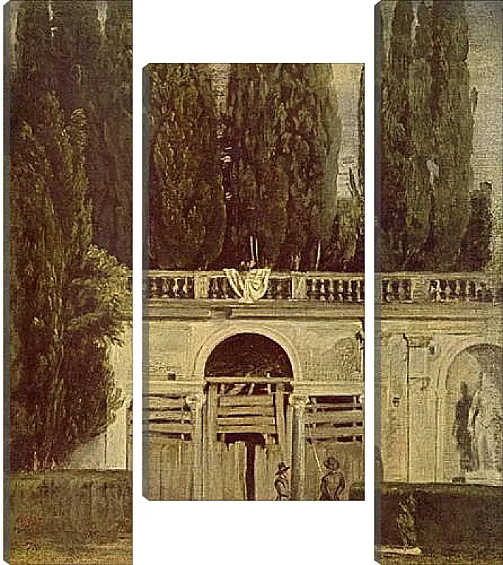 Модульная картина - Villa Medici, Grotto-Loggia Facade. Диего Веласкес