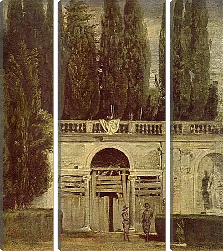 Модульная картина - Villa Medici, Grotto-Loggia Facade. Диего Веласкес