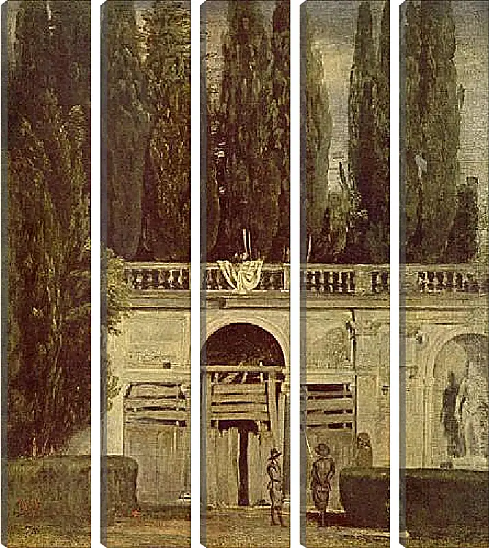 Модульная картина - Villa Medici, Grotto-Loggia Facade. Диего Веласкес