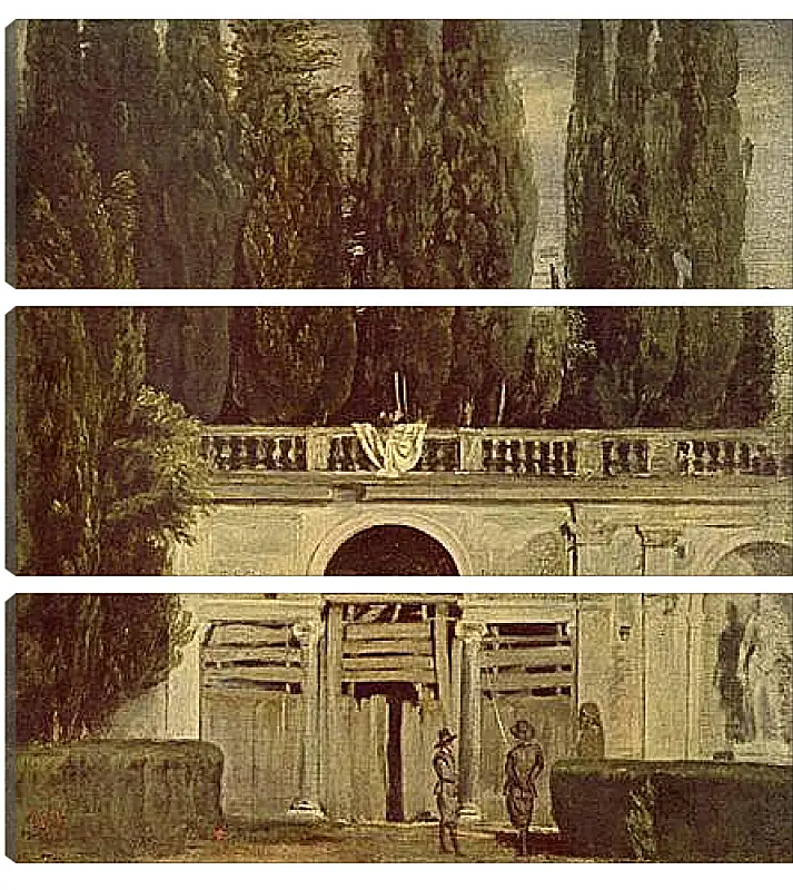 Модульная картина - Villa Medici, Grotto-Loggia Facade. Диего Веласкес