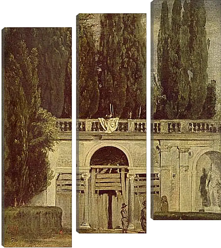 Модульная картина - Villa Medici, Grotto-Loggia Facade. Диего Веласкес