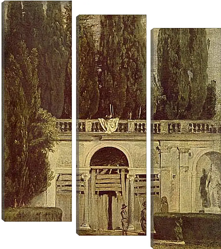 Модульная картина - Villa Medici, Grotto-Loggia Facade. Диего Веласкес